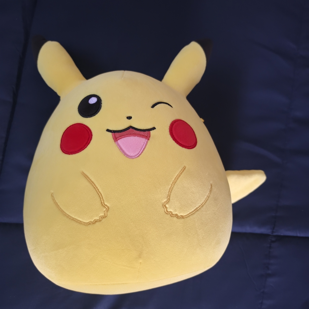 Squishmallows Pokemon Pikachu Winking 14 in New W/O Tags - Picture 5 of 5